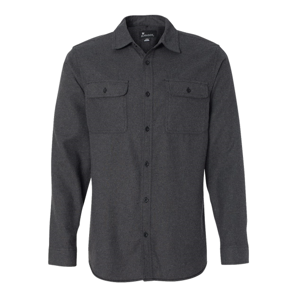 A1202M Mens Solid Flannel Shirt