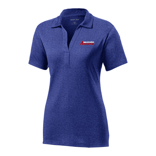 A1512W Ladies Short Sleeve Heather Contender Polo
