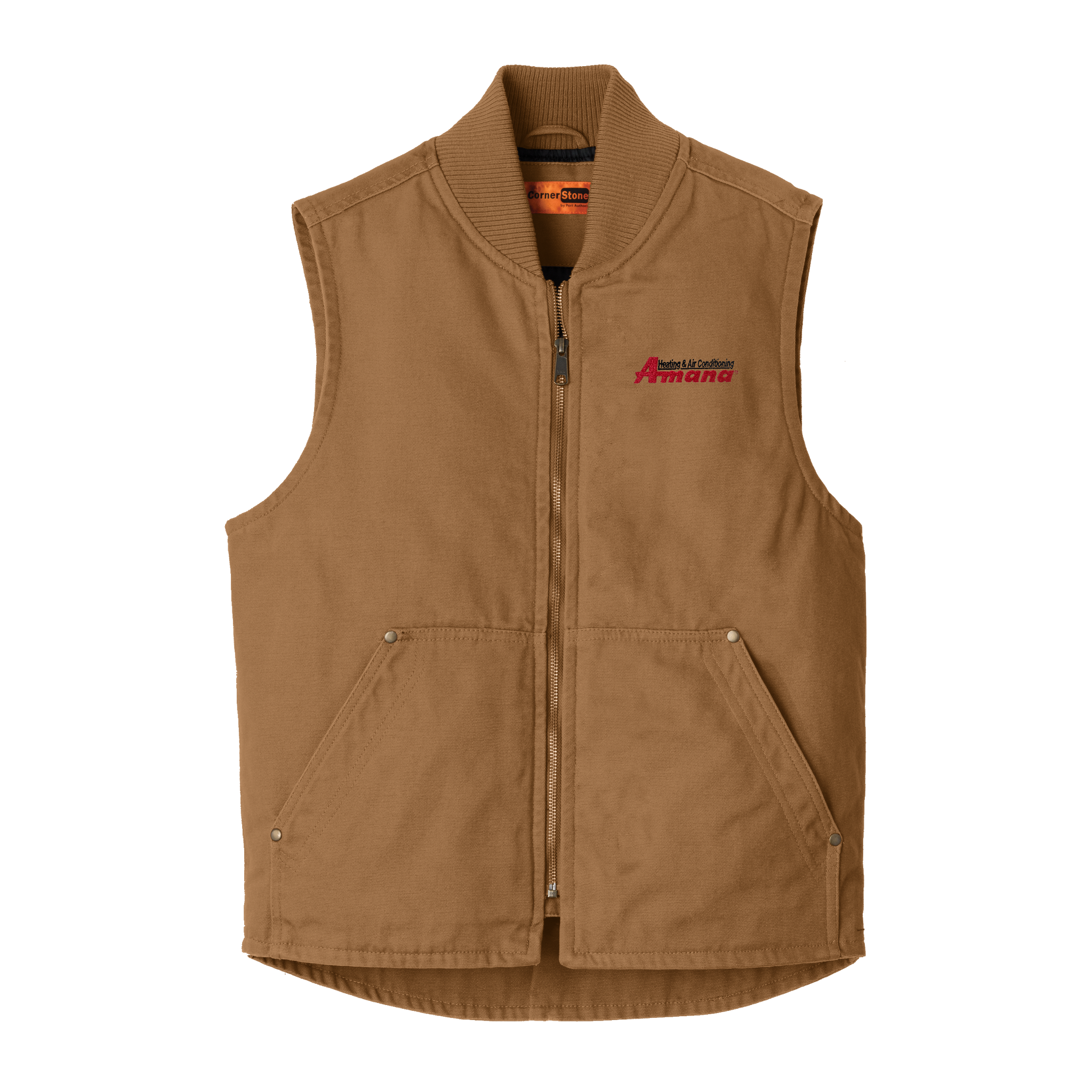 A1822M Mens Washed Duck Cloth Vest