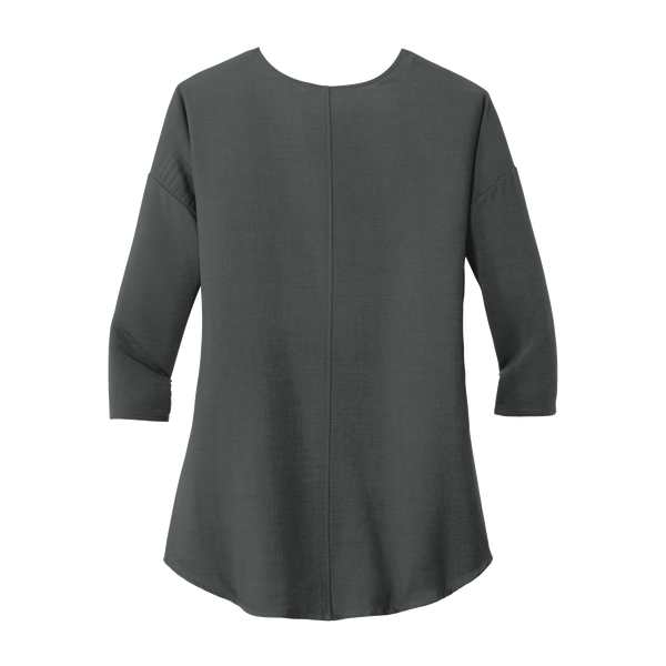 A1868 Ladies Concept 3/4-Sleeve Soft Split Neck Top